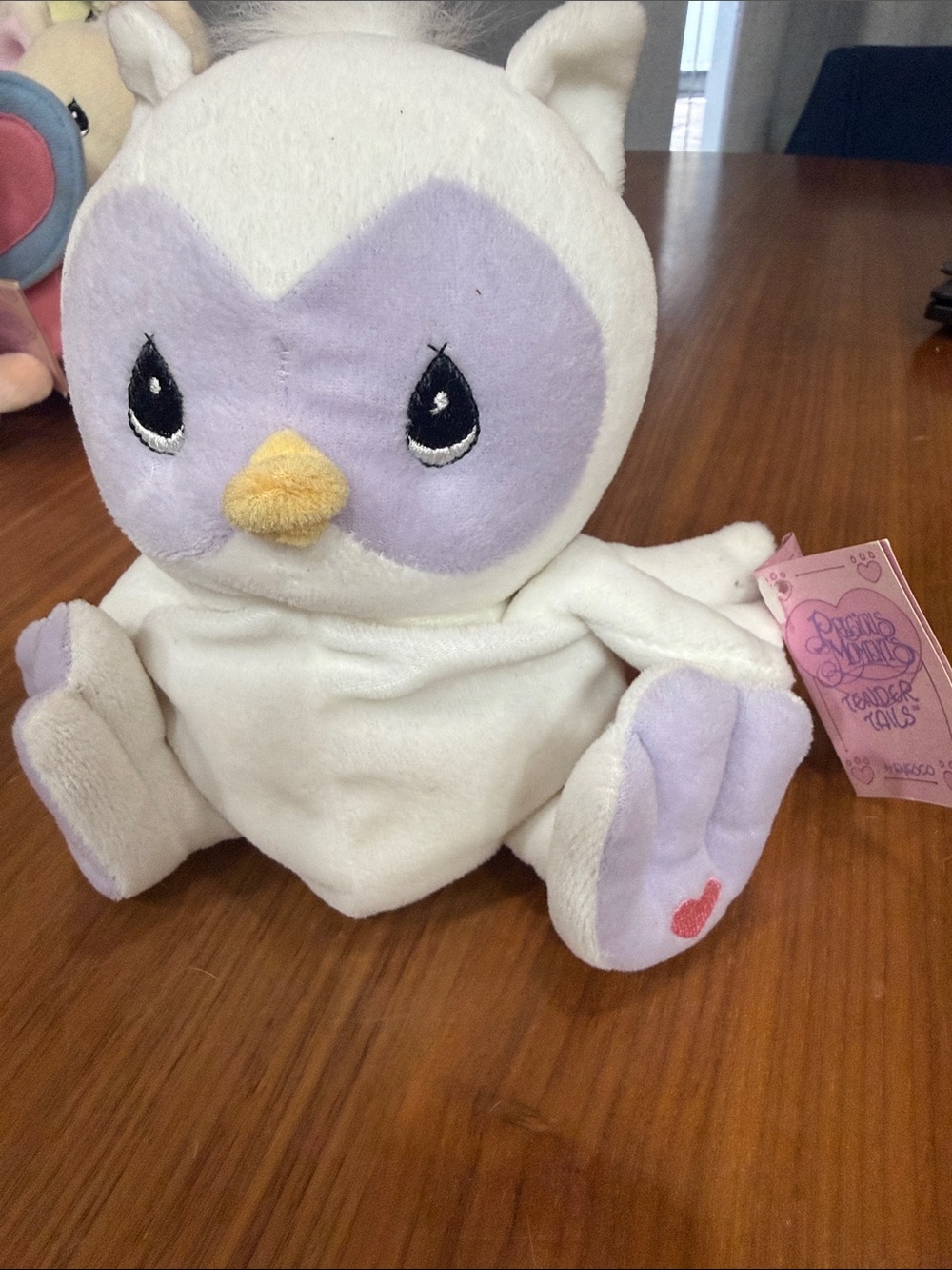 Precious Moments Plush Lavender & White Owl Plush Toy - Cozy Small Pet Buddy